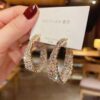 New style show face small high-end atmosphere decoration fashion women temperament personality exaggerated ear ring women